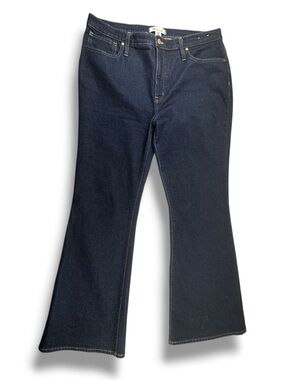 Madewell Skinny Flare Jeans Dark Wash Womens Plus Size 33